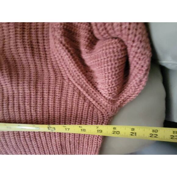 Vintage Top Sweater Women Size L Poof Apparel  Faux Wrap Super Stylish V Back - Picture 8 of 9